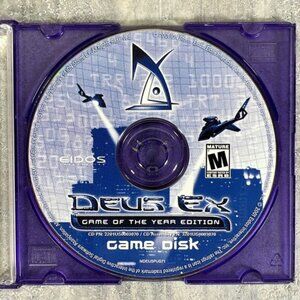 2000 Eidos DEUS EX Game Of The Year Edition PC CD Game - Game Disc Only